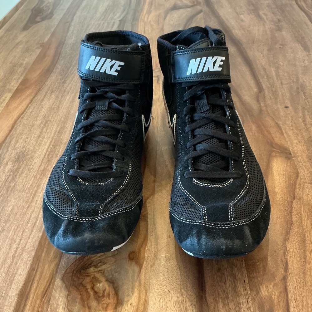Nike Speedsweep VII Wrestling Shoes Black White Mens Size 11 366683-001 - Picture 11 of 11
